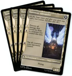 x4 Crystal Fragments / Summon: Alexander - 0013 - Final Fantasy - MTG - NM/M - Image 2