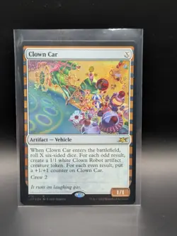 MTG - Clown Car - GALAXY FOIL - Artifact Vehicle - UNF #472 - Rare - NM - Image 1