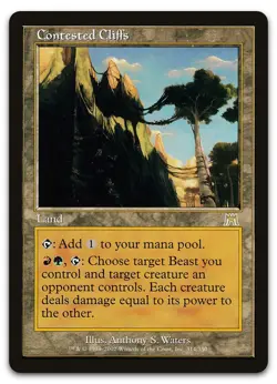 Contested Cliffs #314 (LP) Onslaught ONS Magic MTG - Image 1