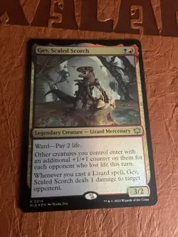 1x - Gev, Scaled Scorch - FOIL - Bloomburrow - NM MTG - Image 1