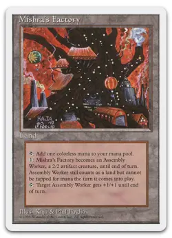 Mishra's Factory (NM) Fourth Edition 4ED Magic MTG - Image 1