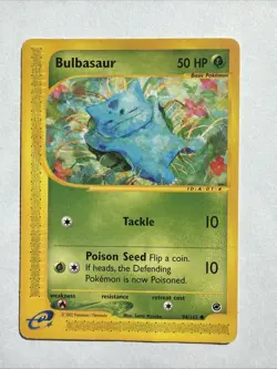 Bulbasaur 94/165 LP/MP Expedition 2002 Pokemon Regular Base Set Vintage - Image 1