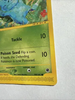 Bulbasaur 94/165 LP/MP Expedition 2002 Pokemon Regular Base Set Vintage - Image 4