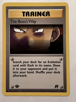 2000 Pokemon Team Rocket The Boss's Way 1st Edition #73/82 Mint Never Played - Image 1