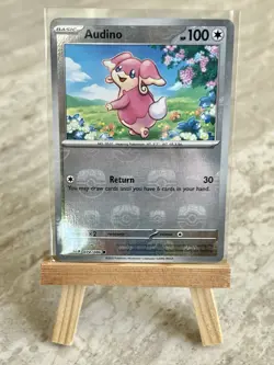 Pokemon TCG Audino 074/086 (Master Ball Pattern) Black Bolt Holo (English) - NM - Image 1