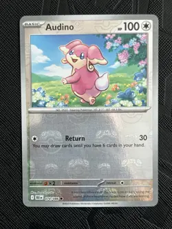 Pokemon TCG Audino 074/086 (Master Ball Pattern) Black Bolt Holo (English) - NM - Image 3