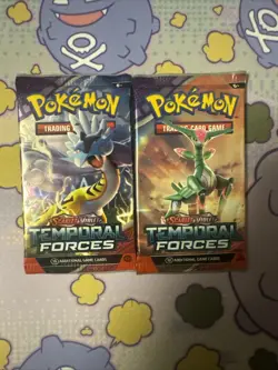 Pokemon Temporal Forces Factory Sealed Booster Packs 2 Packs - Image 1
