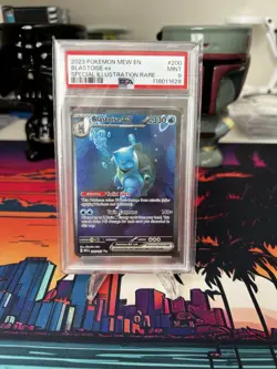 Pokemon TCG Blastoise EX 200/165 Sv: Scarlet & Violet 151 PSA 9 Mint - Image 1