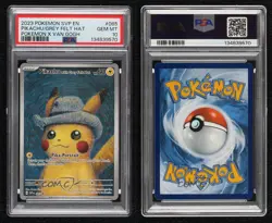Pikachu with Grey Felt Hat (Pokemon x Van Gogh collaboration) PSA 10 GEM MT - Image 3