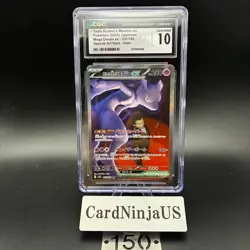 CGC GEM MINT 10 Team Rocket's Mewtwo ex SAR 237/193 MEGA Dream ex M2a Pokemon - Image 1