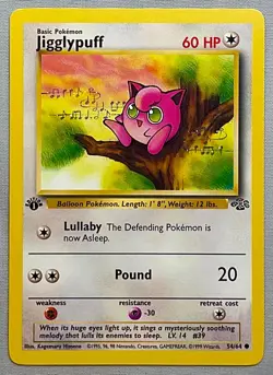 Pokemon 1st EDITION Jigglypuff #54/64 Common - 1999 Jungle Set - NM to MT! - Image 1