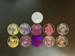Pokemon TCG Coin Lot Of 11 Eevee Pikachu Gengar - Image 1