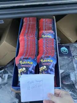 Pokemon Tcg Destined Rivals Sleeved Booster Pack (79) In Total Factory Sealed - Image 1