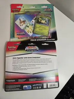 (2) Pokemon Prismatic Evolutions Tech Sticker Collection Sealed - Image 2