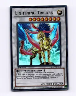 Lightning Tricorn Ultra Rare Duelist Revolution 1st Edition DREV-EN042 - Image 1