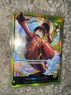 One Piece - ST29 Monkey.D.Luffy 001 Leader Gold Foil Promo - Image 1