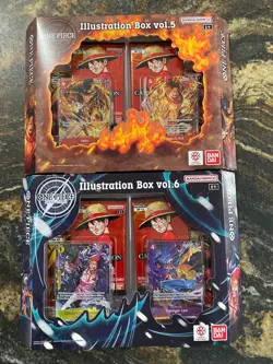 One Piece Illustration Box Vol 5 + Vol 6 Lot Set Of 2 Sealed QTY PRB-02 OP-13 F - Image 1