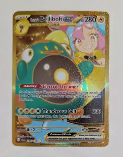 Iono's Bellibolt EX Sir 188/159 SV09 Holo Pokemon TCG Card Journey Together - Image 1
