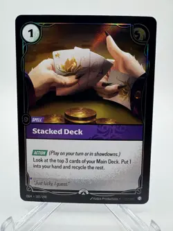 Stacked Deck Uncommon Foil Nexus Night Riftbound Origins 183/298 - Image 1