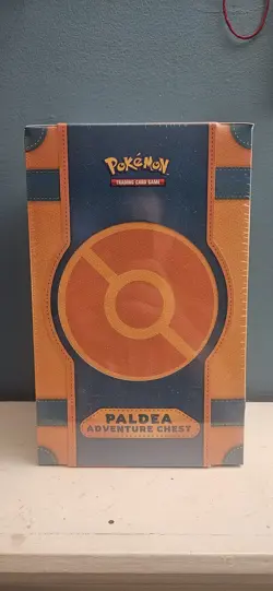 Pokemon TCG Paldea Adventure Chest New Sealed, 6 Booster Packs, 7 Promo Cards - Image 1