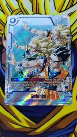 GOTENKS - SB02-022 ALTERNATE ART MANGA BOOSTER 02 Dragon Ball Card English RARE! - Image 1