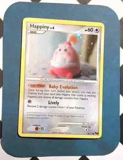 Pokemon Card - Happiny POP Series 8 14/17 Common Holo - Image 1
