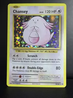 💛 Pokemon Chansey 70/108 XY Evolutions Holo Rare TCG Card LP - Image 1