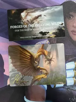 Ancient Gold Dragon GOLD STAMP Signature Art Series Commander Baldur's Gate - Image 1