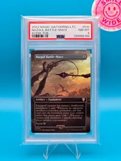 PSA 8 - 2023 MAGIC THE GATHERING LTC, 510 NAZGUL BATTLE-MACE SCENE-FOIL - Image 1