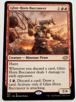MTG Glint-Horn Buccaneer - Jumpstart 2022 NM - Image 1