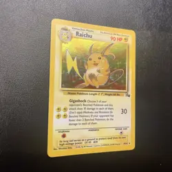 Pokemon TCG Raichu Holo Card 14/62 Fossil Unlimited - Image 2