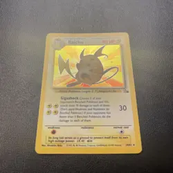 Pokemon TCG Raichu Holo Card 14/62 Fossil Unlimited - Image 4