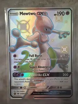Mewtwo GX SV59/SV94 Shiny Vault Holo Rare Card from Pokemon Hidden Fates - Mint - Image 3