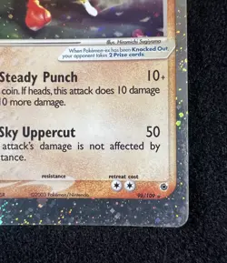 Pokemon TCG Hitmonchan EX Ruby and Sapphire 98/109 Holo Ultra Rare NM - Image 5
