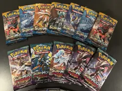 Lot of 20 Pokemon TCG Sun & Moon Era Booster Packs, New, Factory Sealed 🍀 - Image 2