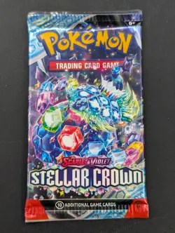 Lot of (12) Pokemon TCG Scarlet & Violet Stellar Crown Booster Packs SEALED - Image 2