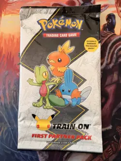New Factory Sealed Lot of 6 Pokemon First Partner Packs 25th Anniversary - Image 2