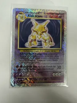 Pokemon Alakazam 80 HP Stage 2 Psychic Legendary Collection 1/110 Holo Reverse - Image 2