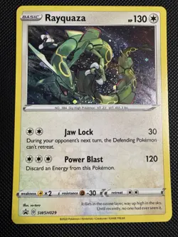 Rayquaza SWSH 029 Promo - SWIRL Holo - Pokemon Sword & Shield TCG - Image 1