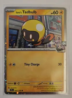 Pokemon Journey Together 052/159 Iono's Tadbulb Cosmos Holo Exclusive NM - Image 1