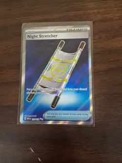 NIGHT STRETCHER Full Art Trainer 173/132 2025 Pokemon Mega Evolution NM+ - Image 1