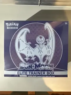 Pokemon Sun and Moon Base Set ETB Lunala Elite Trainer Box 728192530920 - Image 1