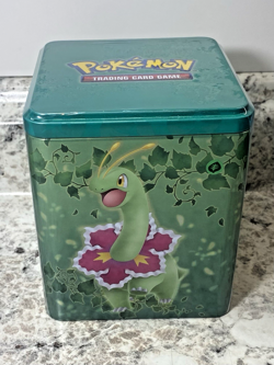 Pokemon TCG - Grass Stacking Tin 3 Booster Packs, 2 Sticker Sheet Factory Sealed - Image 1