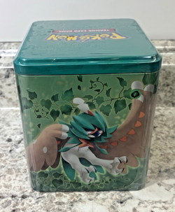 Pokemon TCG - Grass Stacking Tin 3 Booster Packs, 2 Sticker Sheet Factory Sealed - Image 2