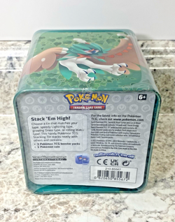 Pokemon TCG - Grass Stacking Tin 3 Booster Packs, 2 Sticker Sheet Factory Sealed - Image 5