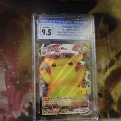 The Pokemon Company Pikachu VMAX CGC 9.5 Black Star Promo SWSH062 Holo 2021 - Image 1