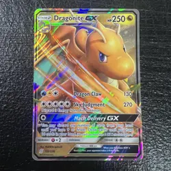 Pokemon TCG Dragonite GX Ultra Rare Holo Full Art SM - Unified Minds 152/236 LP - Image 1