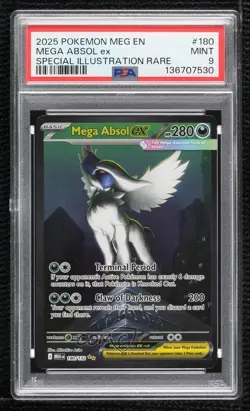 Mega Absol ex Special Illustration Rare Pokemon Evolution MEG PSA 9 MINT - Image 1