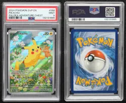 Pikachu Paldea Adventure Chest Holo Pokemon Scarlet Violet Black Star PSA 9 - Image 3