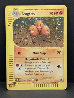 Dugtrio 010/165 Expedition Base Set Holo Rare Pokemon TCG Nintendo e-reader NM - Image 1